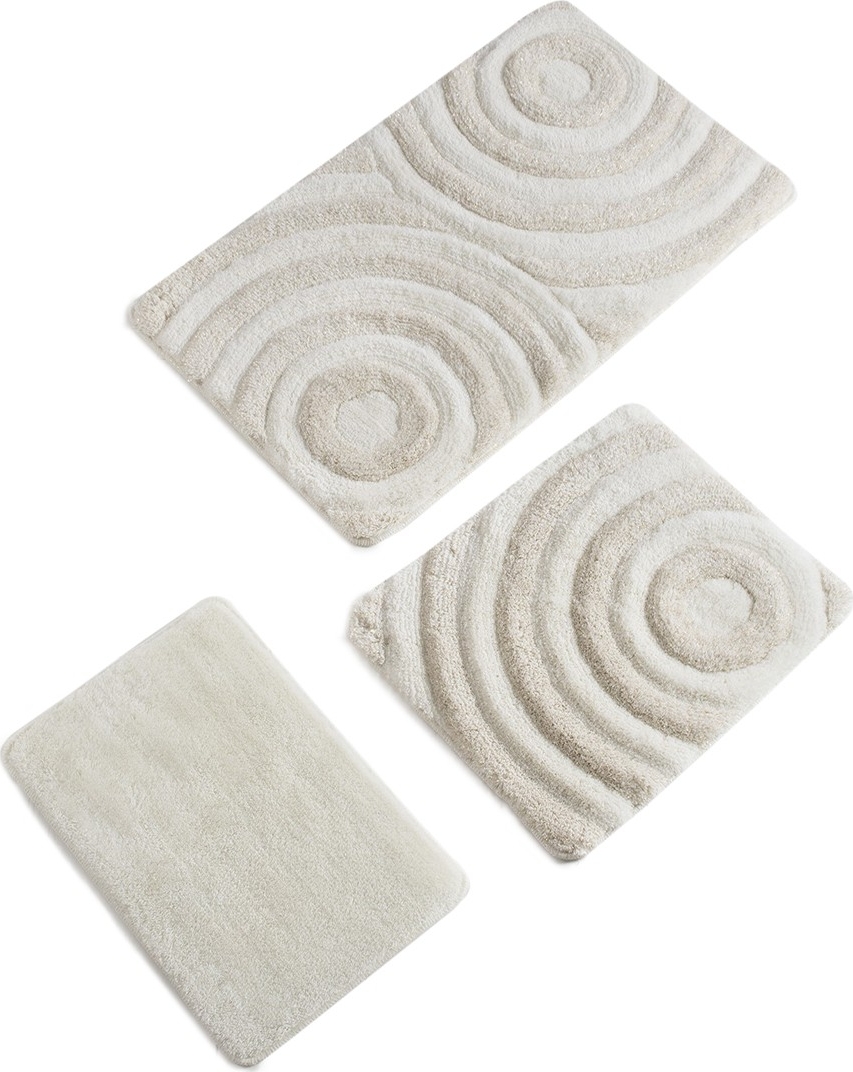 Wellenbadteppich - Ecru