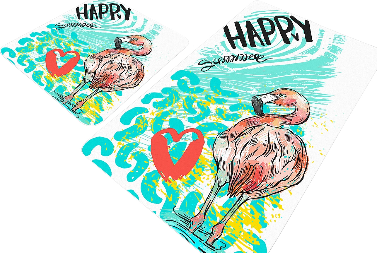 Flamingo Badezimmerteppich