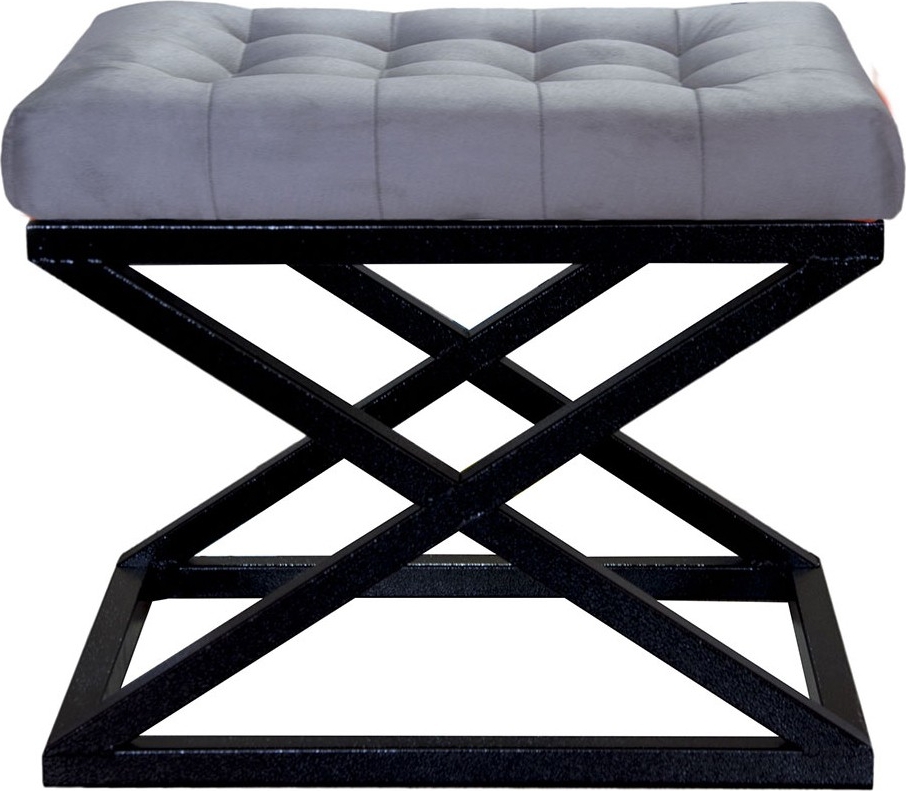 Capraz Hocker - Schwarz/Grau