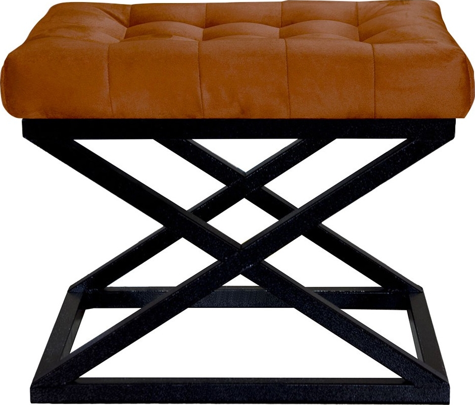 Capraz Hocker - Schwarz/Terrakotta