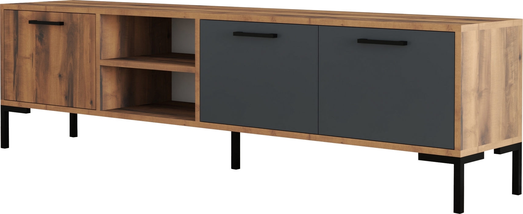 Aurora Medienbank - Nussbaum/ Anthrazit