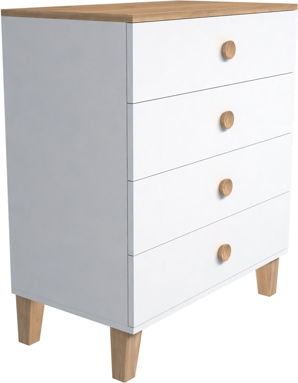 Vento Kommode - Eiche/wei�