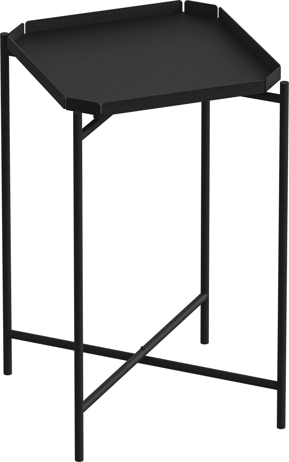 Vela Couchtisch 46 x 46 cm - Schwarz