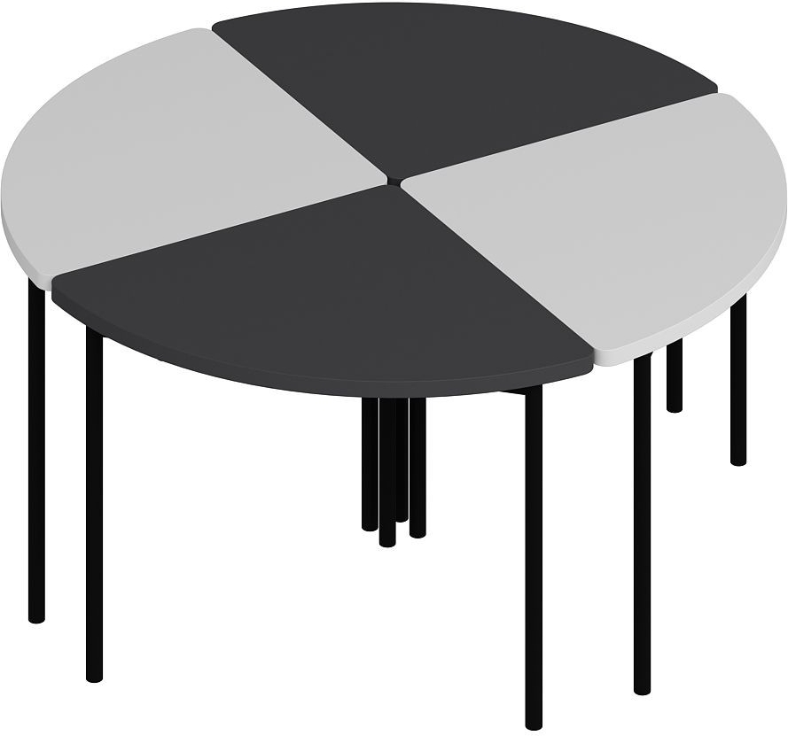 Emma Couchtisch �90 cm - Wei�/Anthrazit