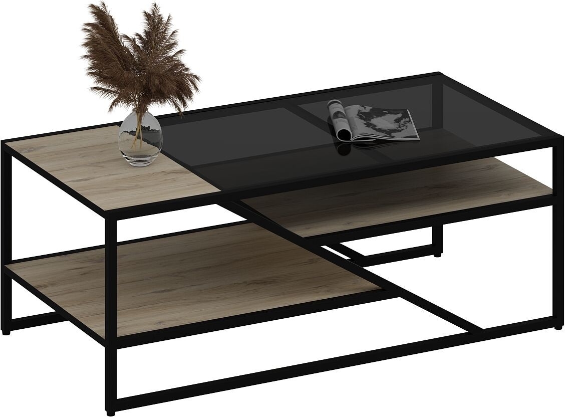 Lora Couchtisch 120 x 45 cm - Schwarz