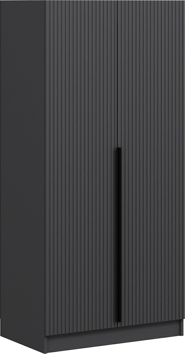 Cikani Kleiderschrank 90x52x210 cm - Anthrazit