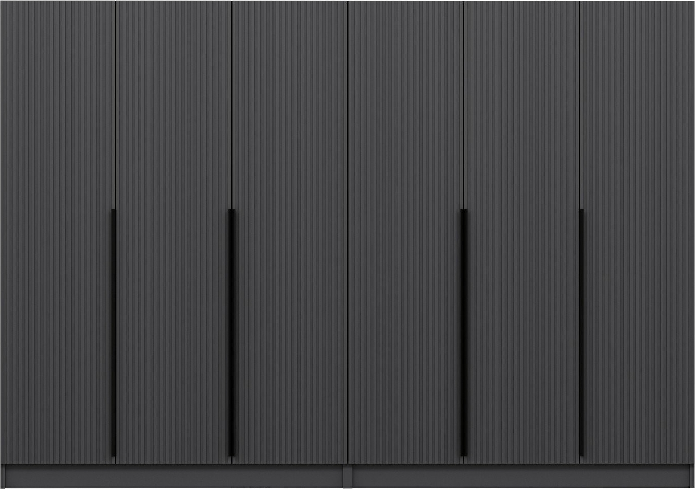 Cikani Kleiderschrank 270x52x210 cm, Variante B - Anthrazit