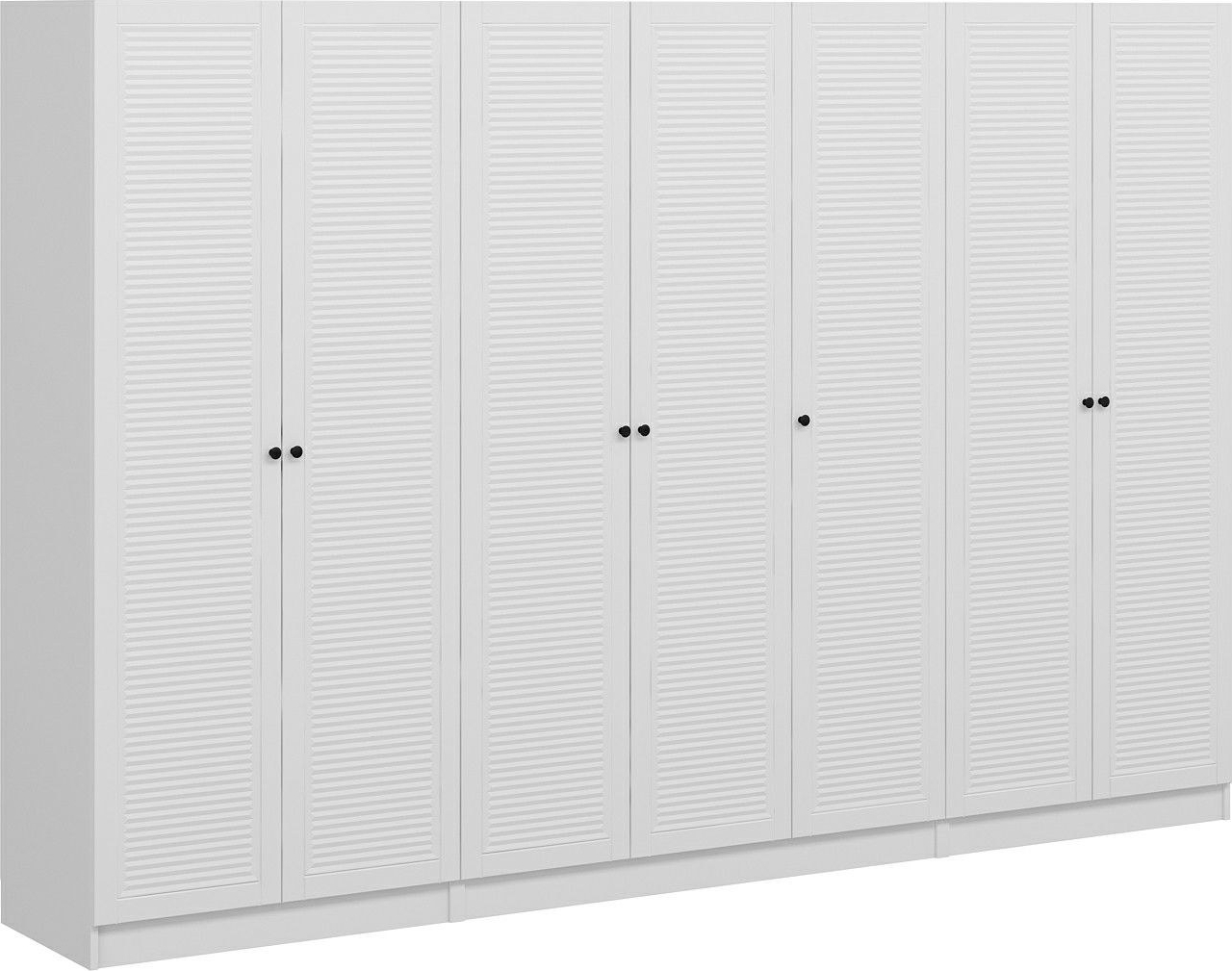 Larett Kleiderschrank 315 cm, Variante A - Wei�