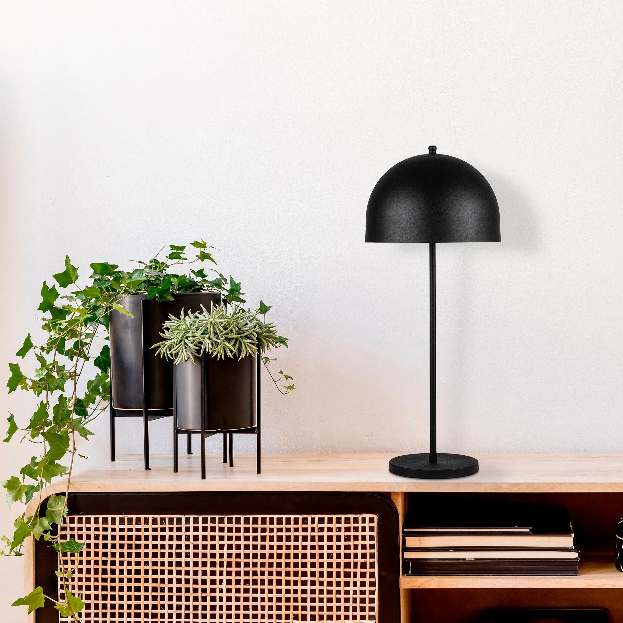 Kann Tischlampe - Schwarz
