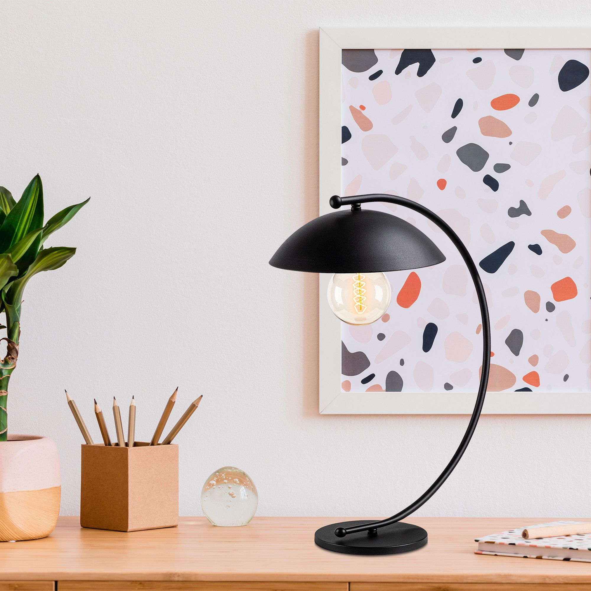 Silvan Tischlampe - Schwarz