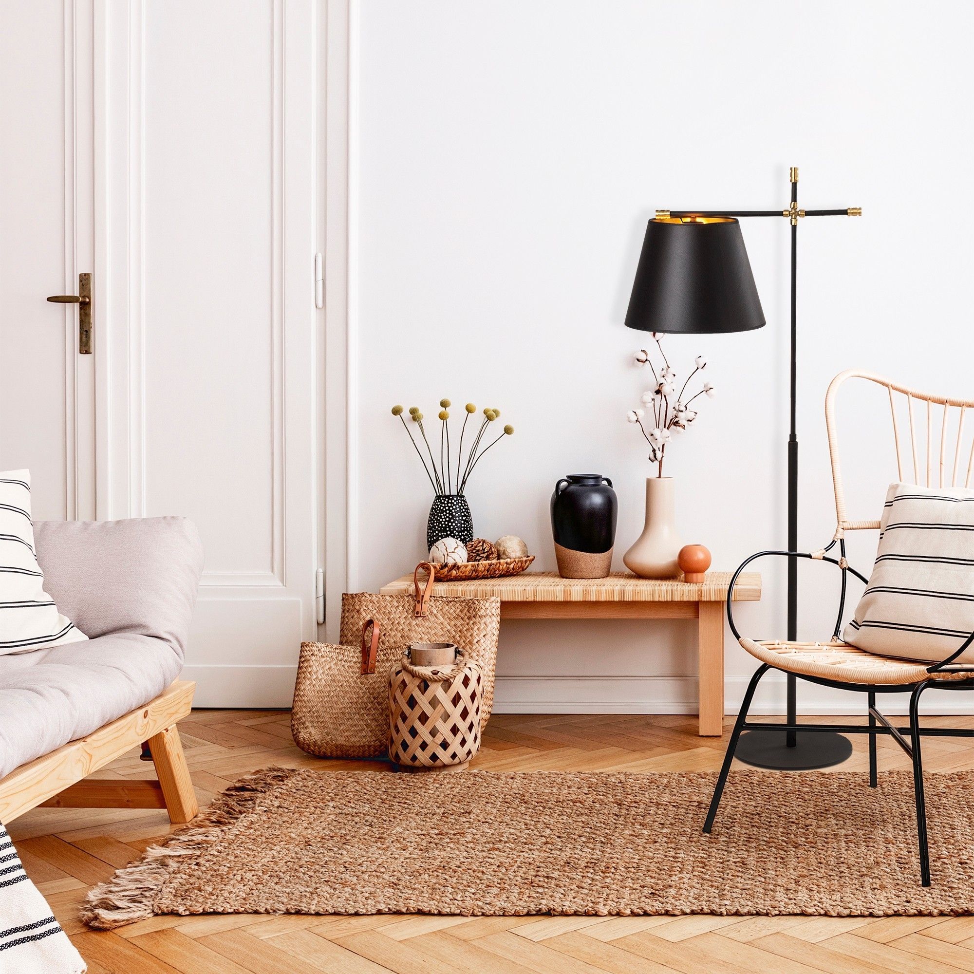 Stehlampe Assis - Schwarz Stehlampe Assis - Schwarz