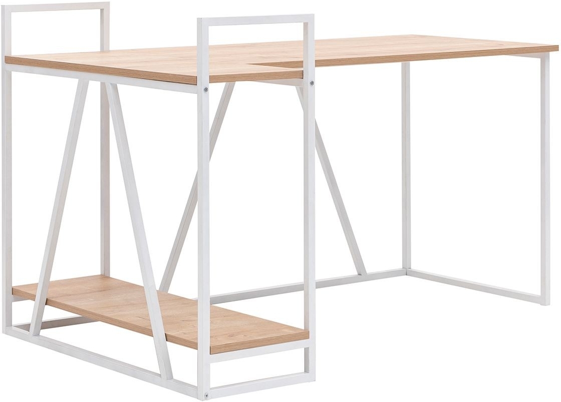 Lissa Eckschreibtisch 140 x 90 cm - Saphireiche/Weiß Lissa Eckschreibtisch 140 x 90 cm - Saphireiche/Weiß