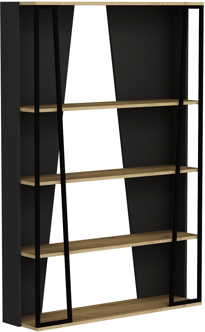 Lissa Bücherregal - Saphireiche/Schwarz Lissa Bücherregal - Saphireiche/Schwarz