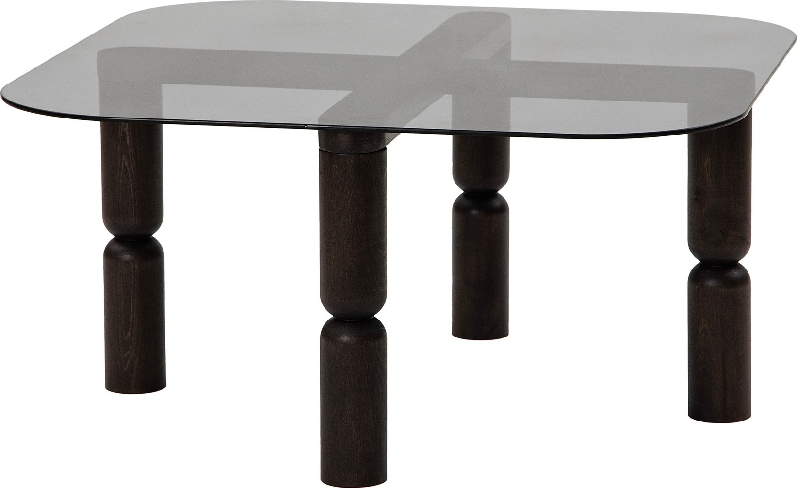 Kei Couchtisch 80 x 80 cm - Anthrazit/Rauch