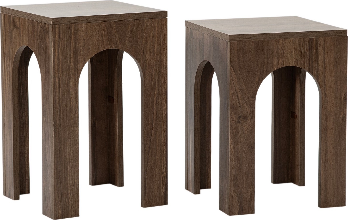 Collesium Beistelltisch-Set 35/35 x 35/35 cm - Walnuss Collesium Beistelltisch-Set 35/35 x 35/35 cm - Walnuss