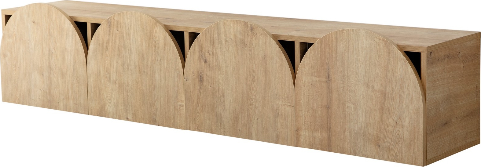 Mesta wandhängende Medienbank - Eiche Mesta wandhängende Medienbank - Eiche