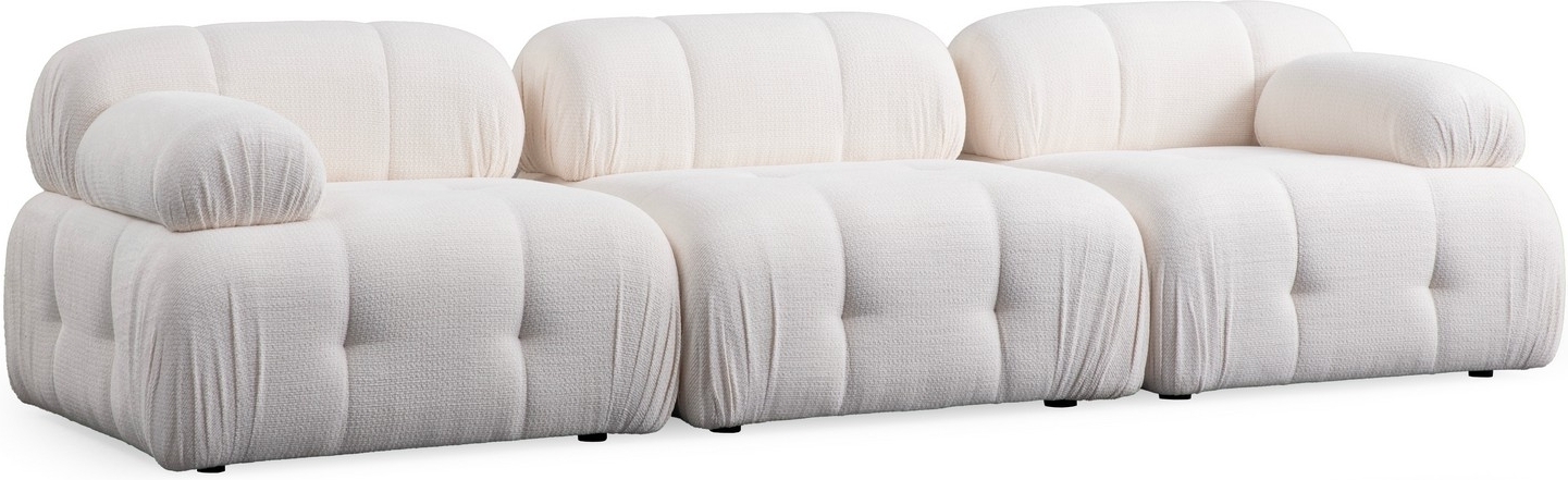 Petite 3-Sitzer-Sofa - Weiß Petite 3-Sitzer-Sofa - Weiß