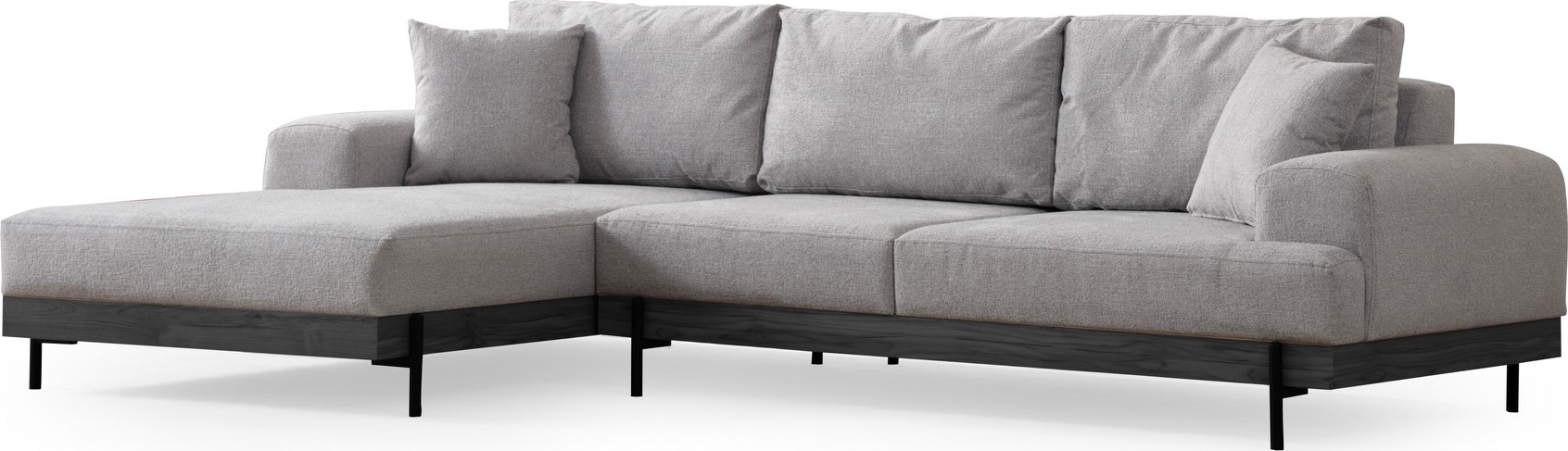 Eti Diwansofa links - Grau/Schwarz Eti Diwansofa links - Grau/Schwarz