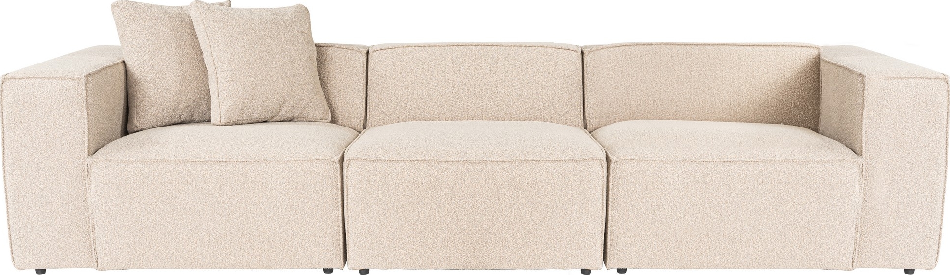 Lora 3-Sitzer-Sofa - Pfirsich