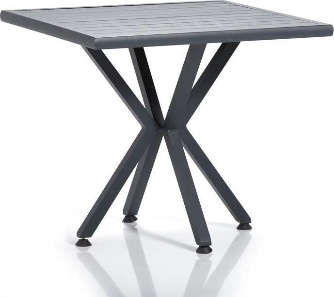 Samara Tisch - Grau-gestreift/schwarz