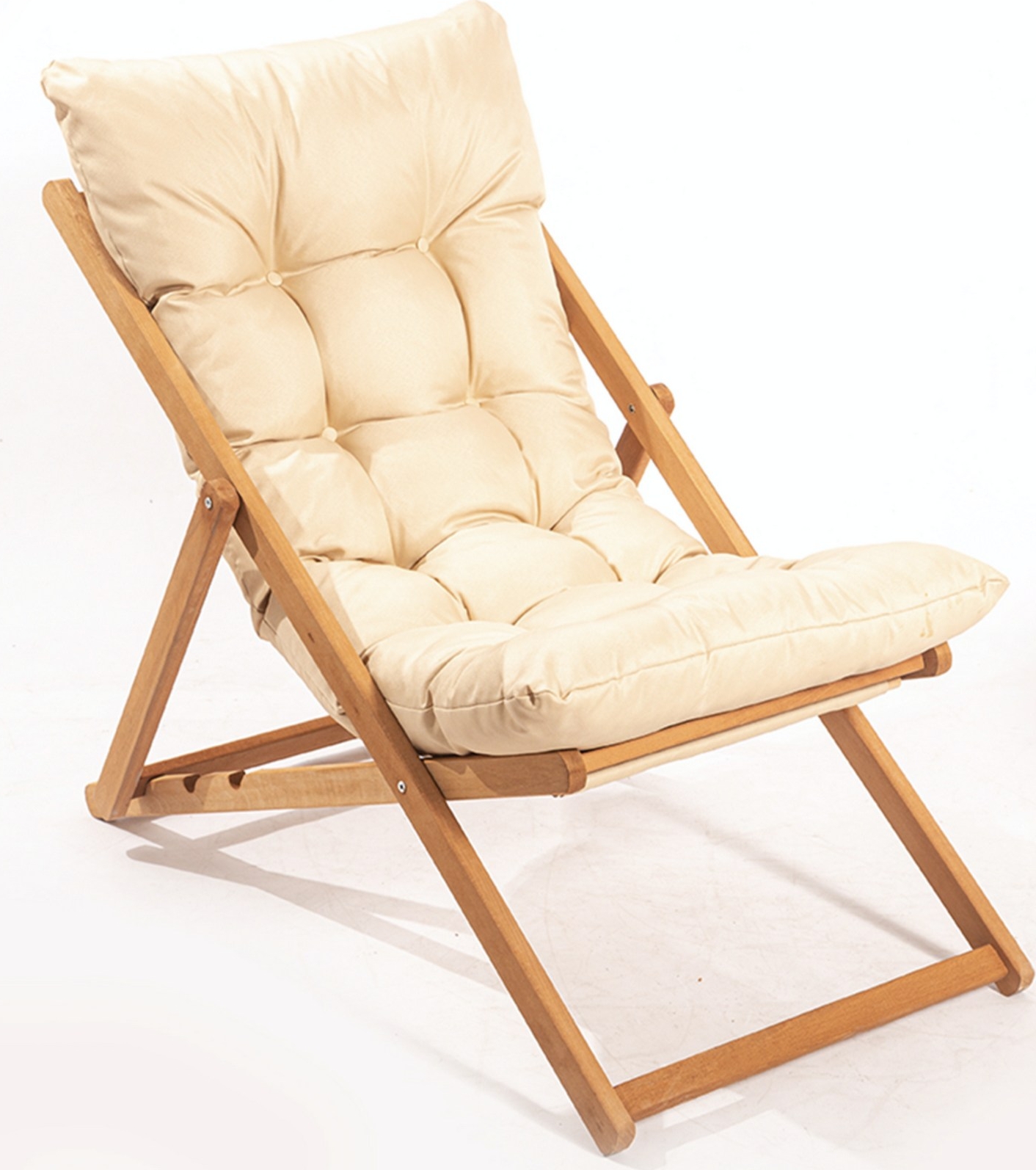 Playa Liegestuhl - Braun/Creme