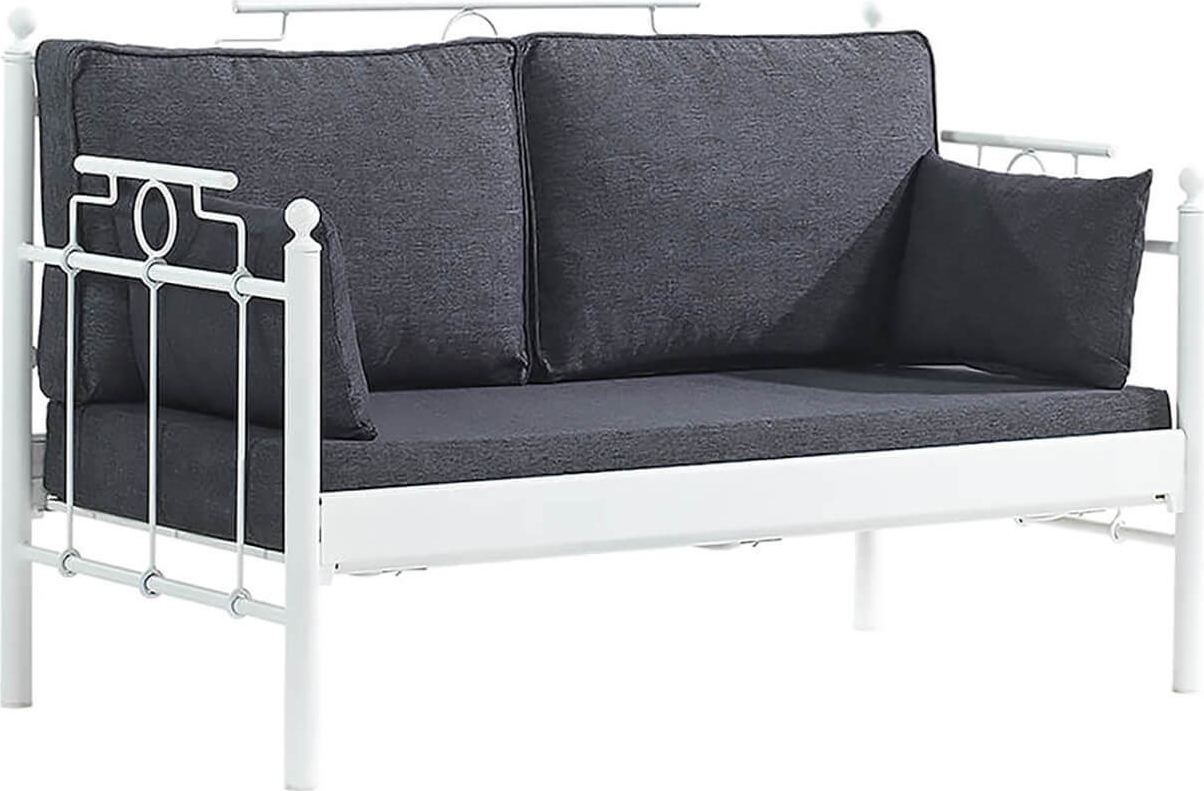 Hampus 2-Sitzer Outdoor-Sofa - Wei�/Anthrazit + M�belreinigung