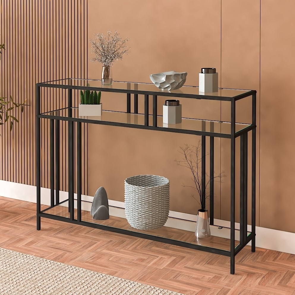 Vendela Relieftisch - Schwarz