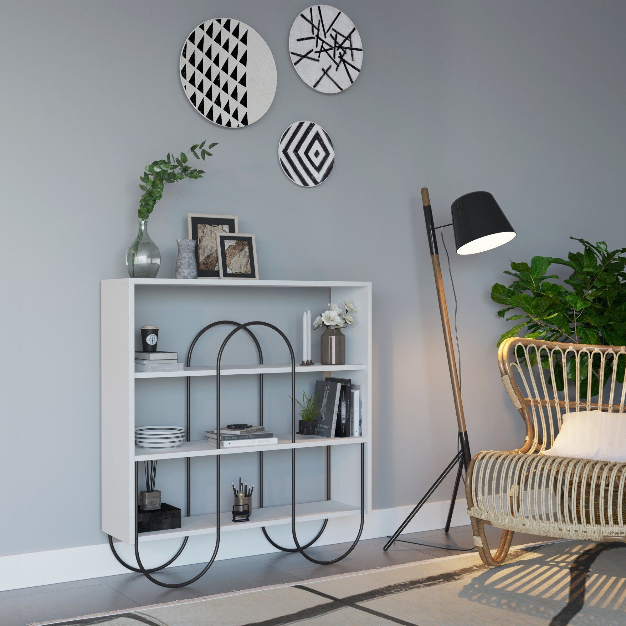 Norfolk-Regal - Weiß Norfolk-Regal - Weiß