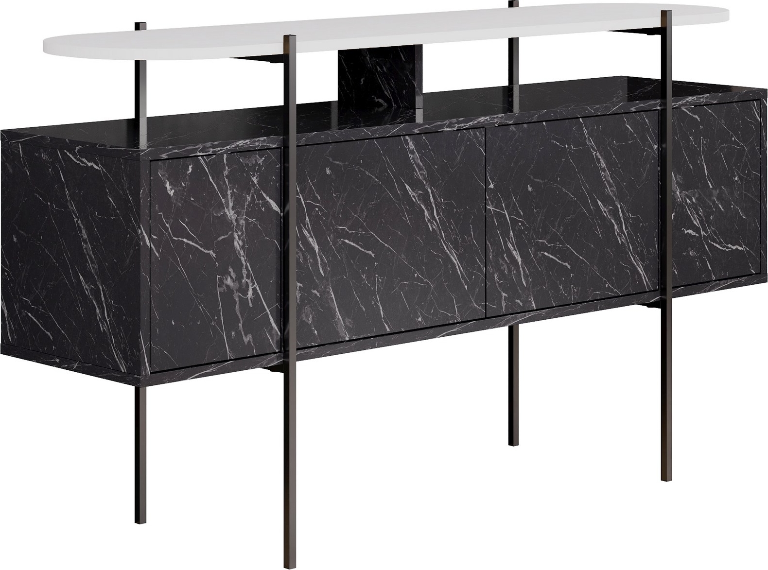 Hanley Sideboard - Schwarz/Wei�