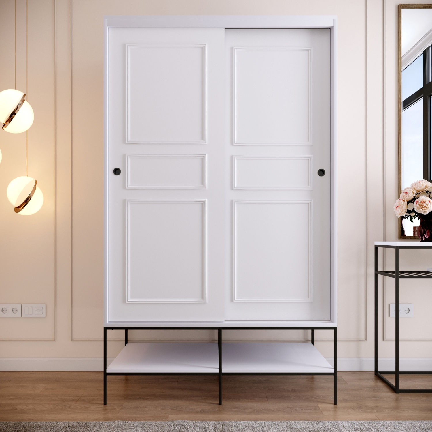 Martin Kleiderschrank 120 cm - Weiß Martin Kleiderschrank 120 cm - Weiß