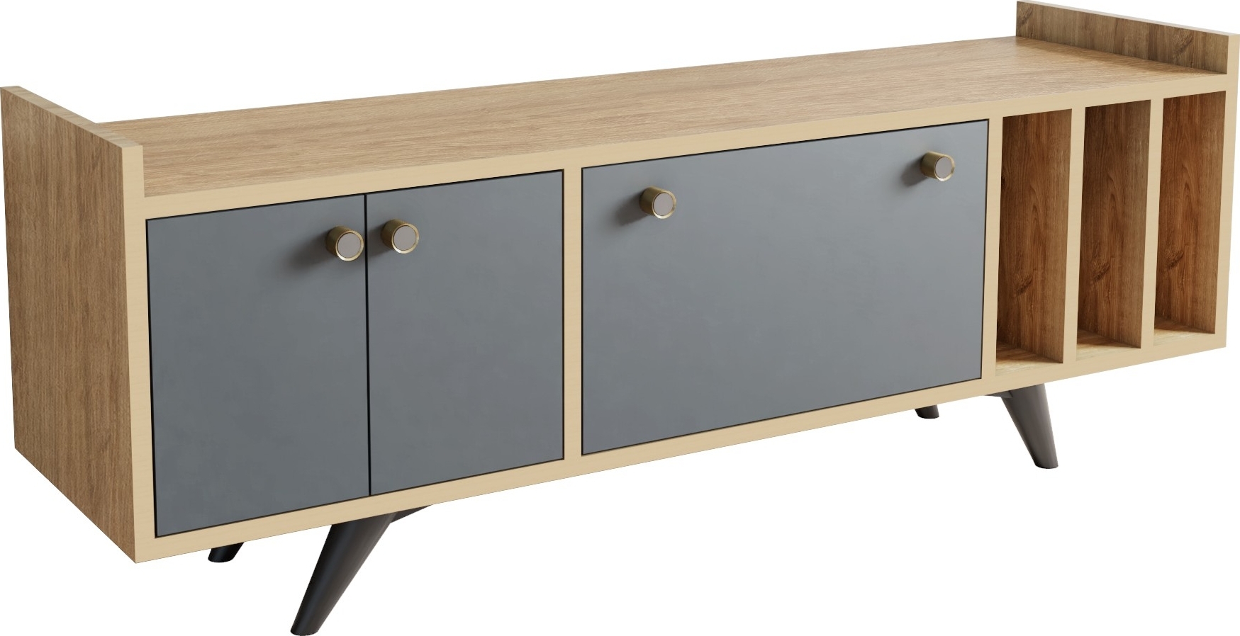 Medienbank Maribor - Anthrazit/Eiche