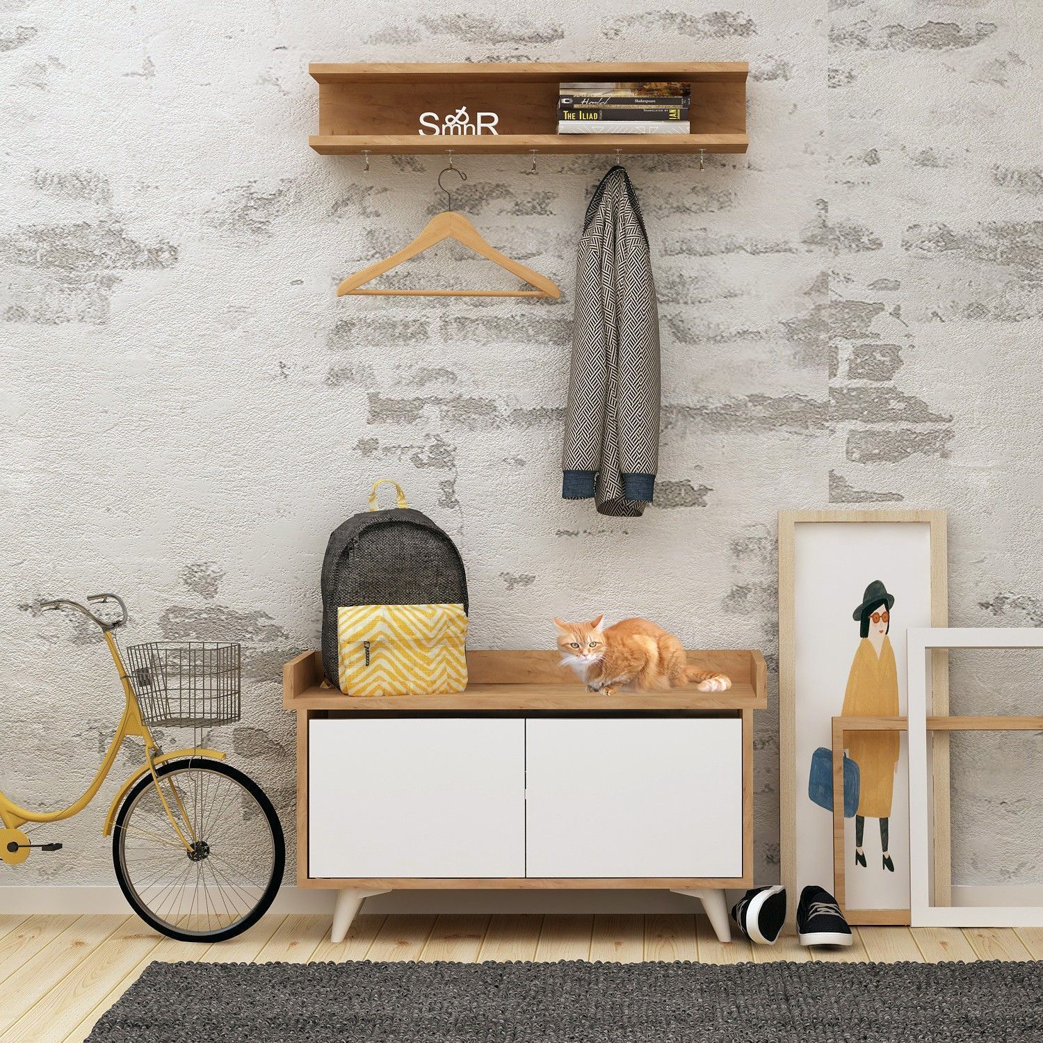 Arasso Flurm�bel - Eiche/wei�