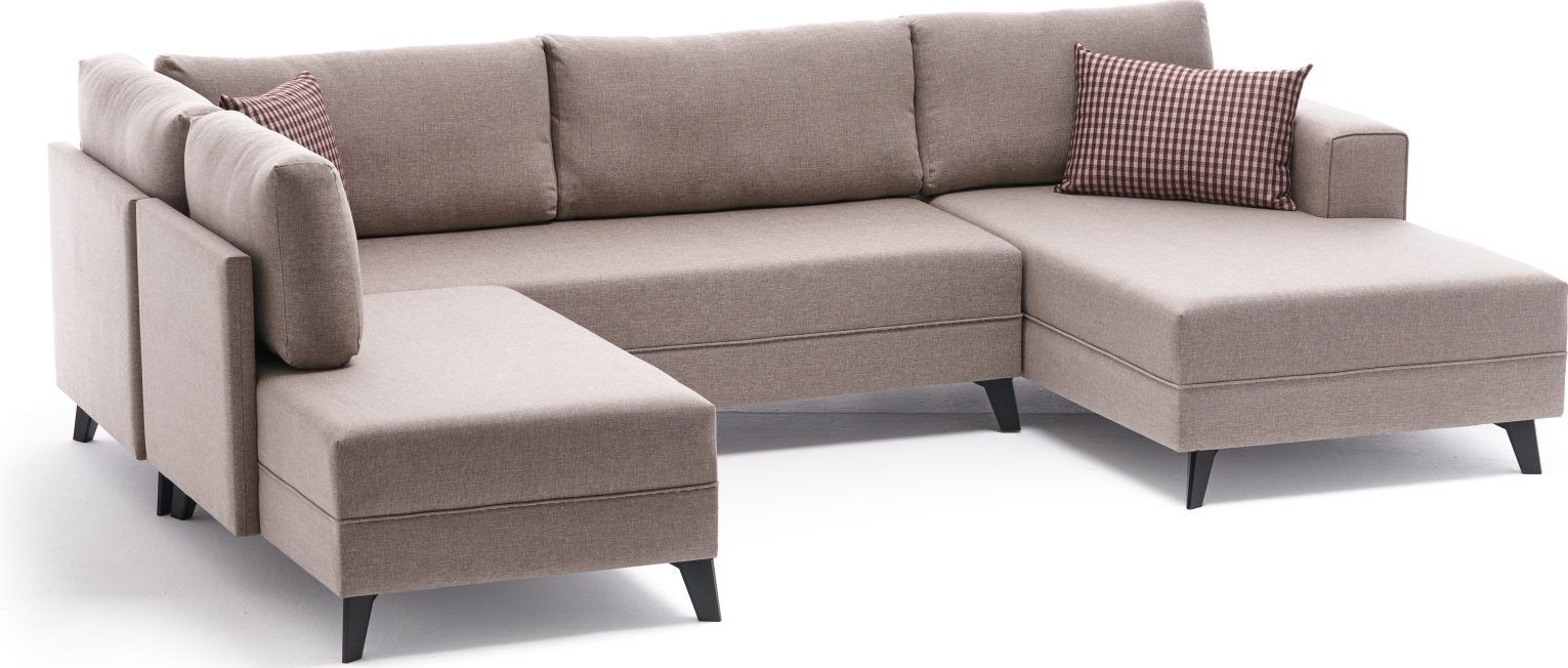 Efsun U-Bettsofa - Cremewei�