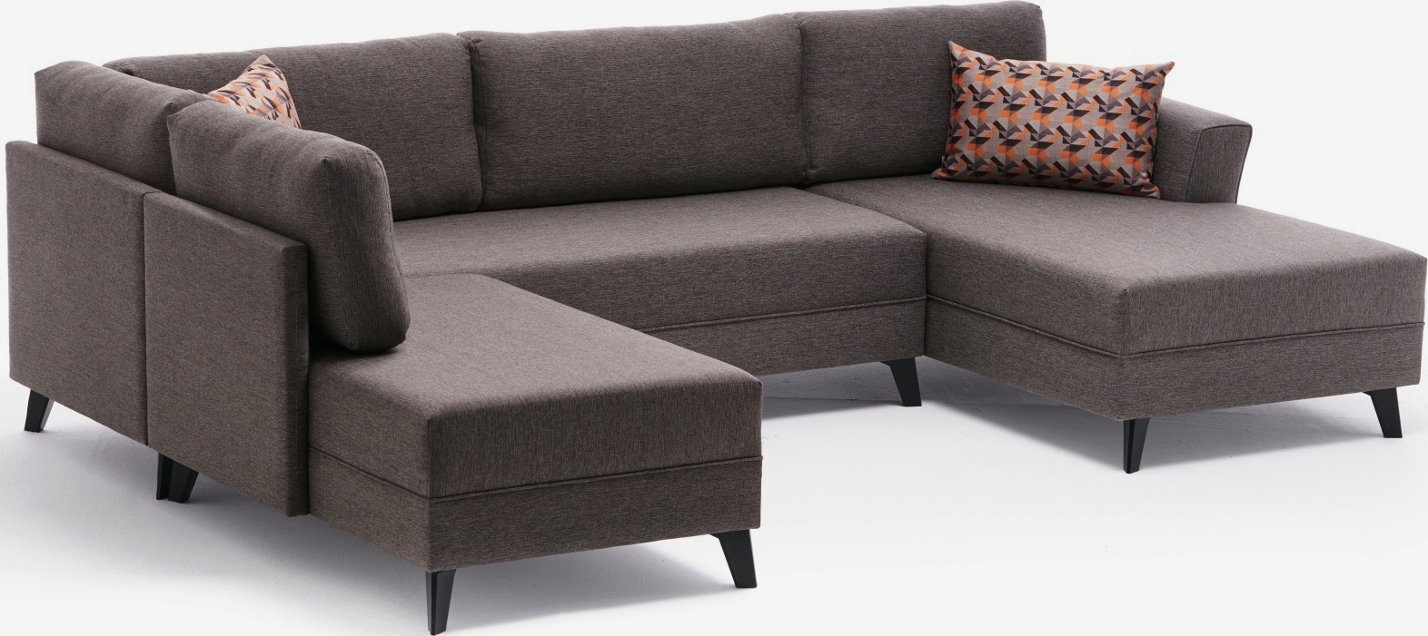 Eris U-Bettsofa - Braun