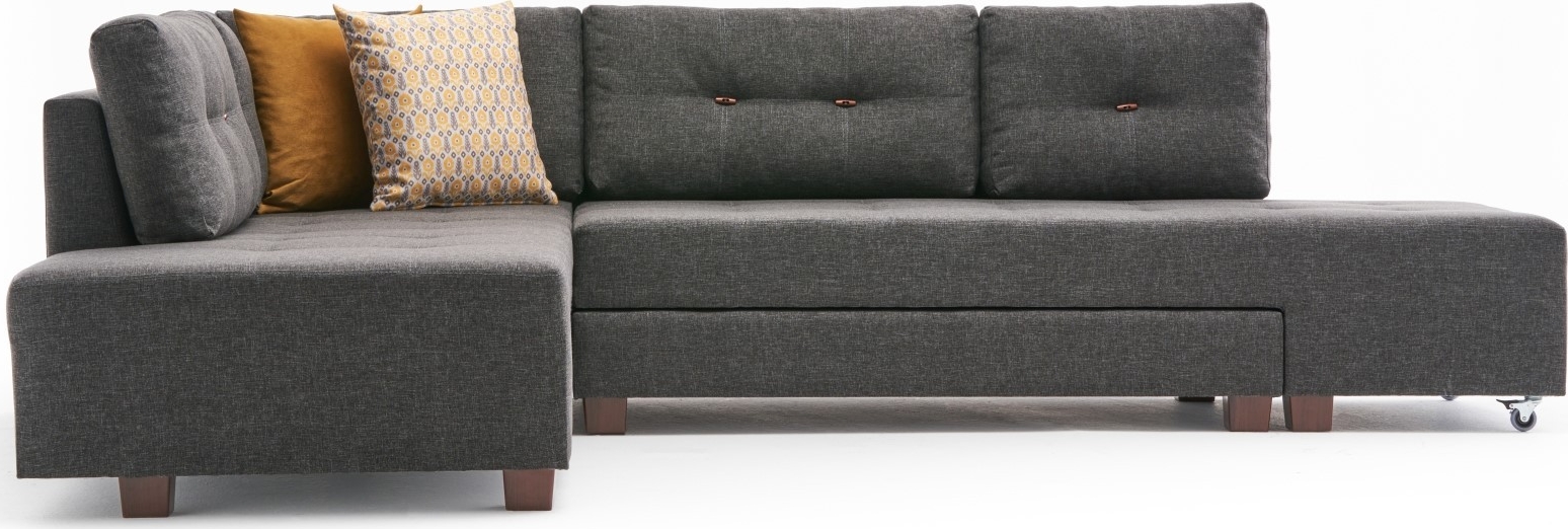 Manama Ecksofa links - Anthrazit