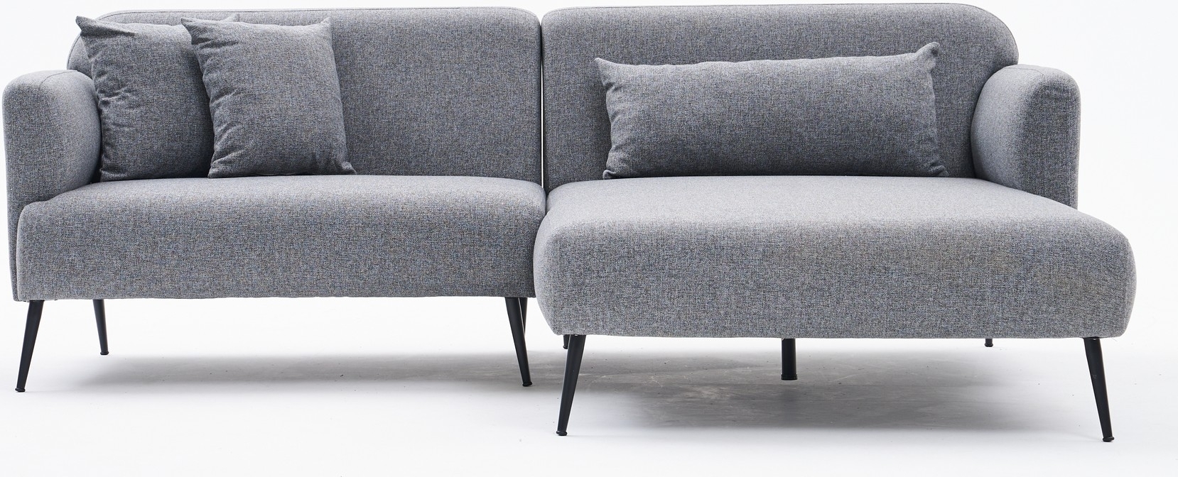 Revos Diwansofa rechts - Grau