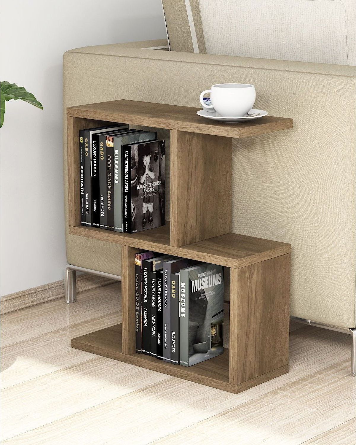 Zet Beistelltisch 45 x 17 cm - Nussbaum