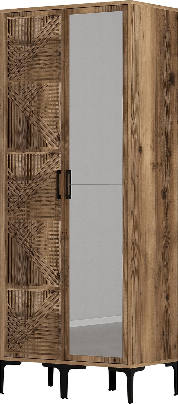 Kumsal Kleiderschrank 1 Walnuss