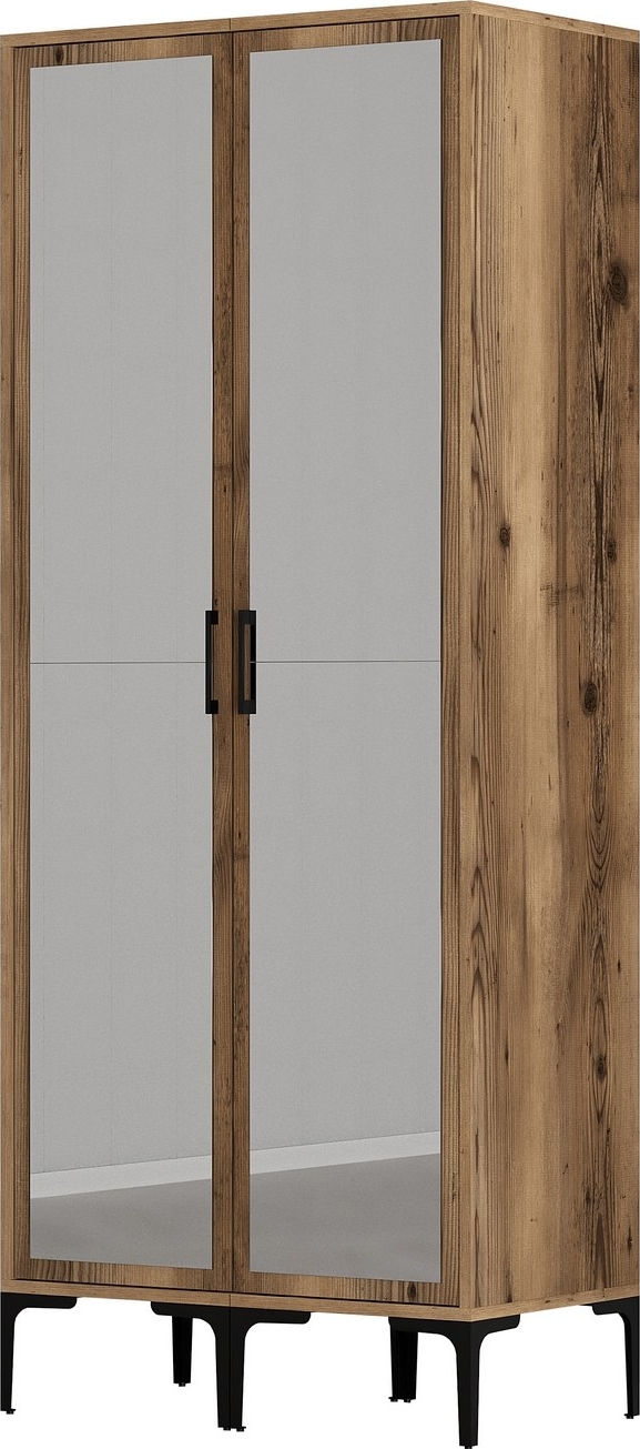 Kumsal Kleiderschrank 4 Walnuss