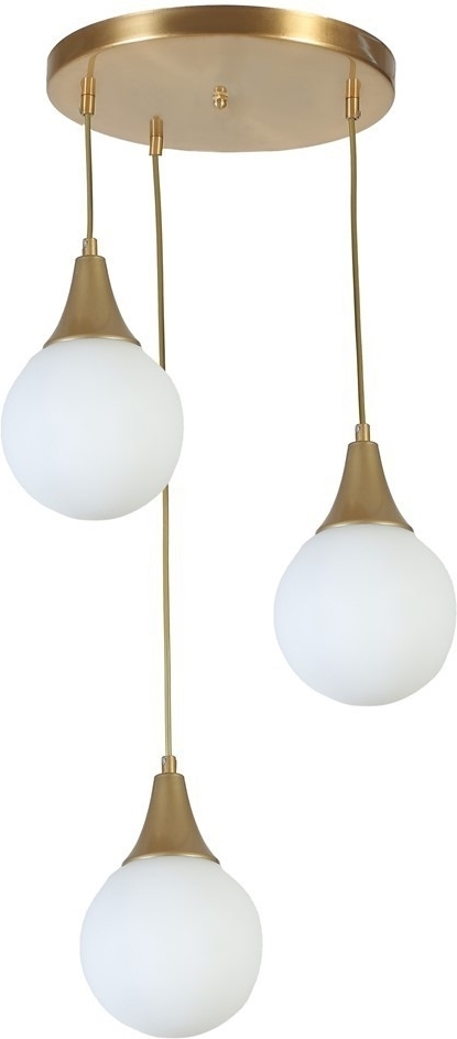 Afra Deckenleuchte - Wei�/Gold