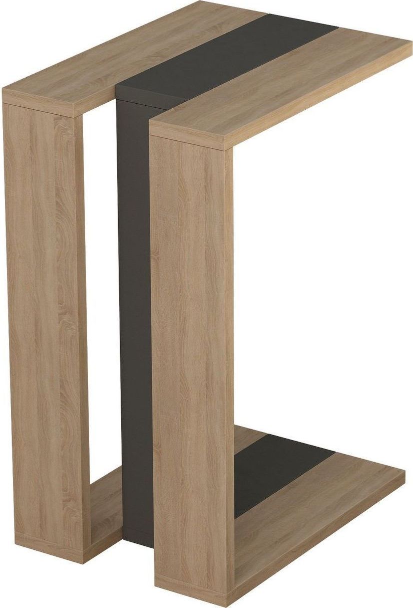 Muju Beistelltisch 30 x 40 cm - Eiche/anthrazit