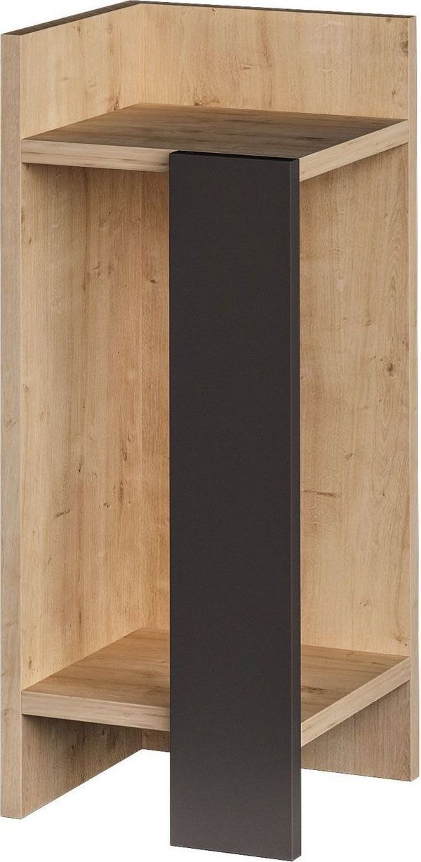 Elos Nachttisch links - Eiche/anthrazit Elos Nachttisch links - Eiche/anthrazit