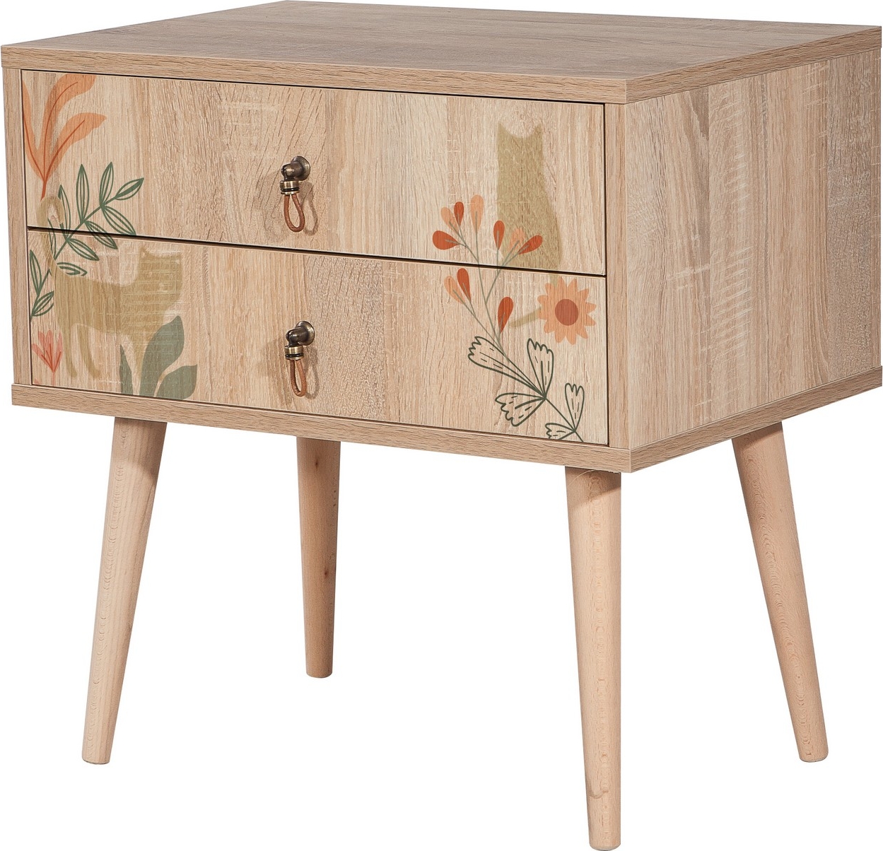 City Cat Nachttisch - Beige