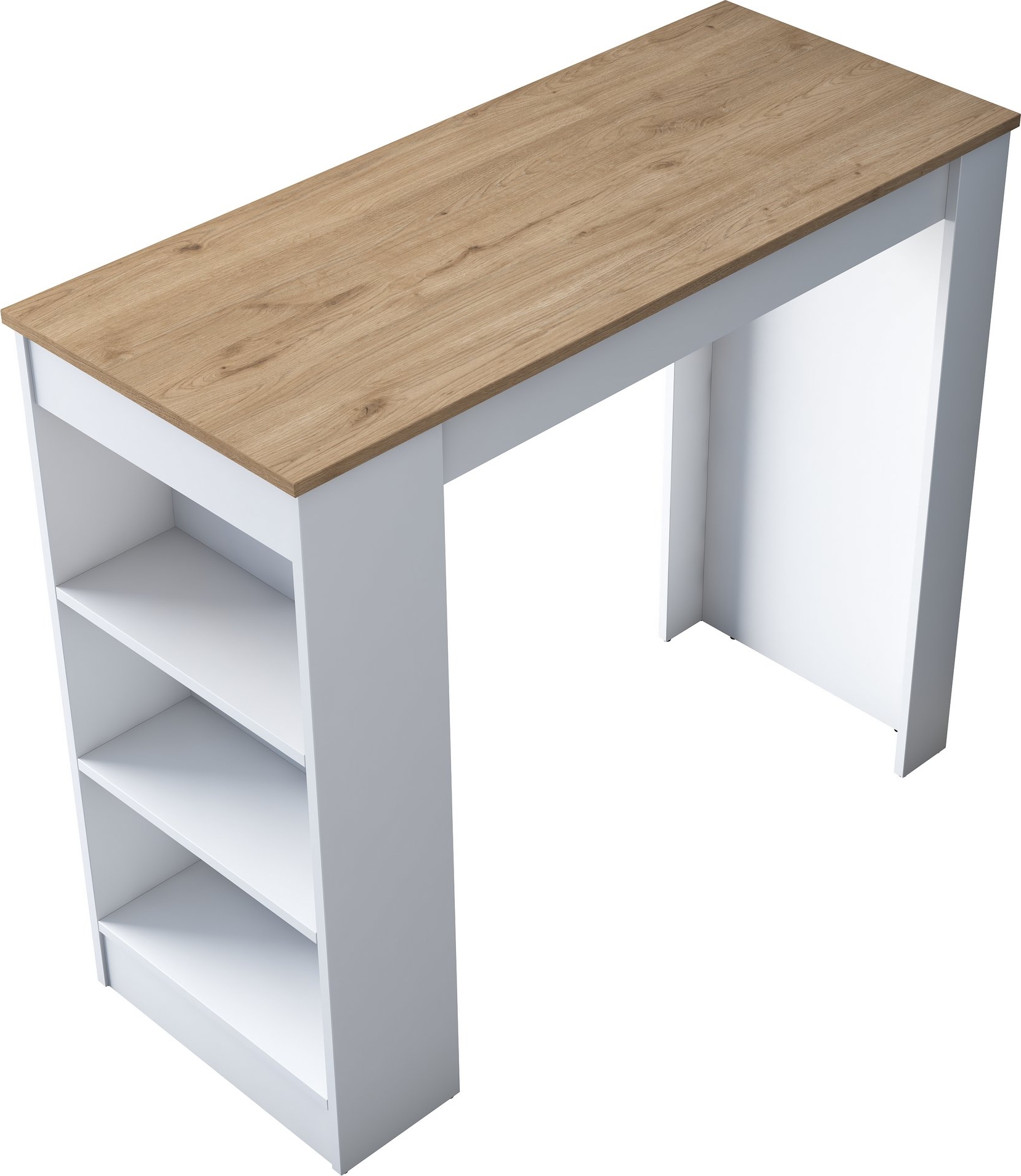 Jarik Bartisch 120 x 50 cm - Walnuss/Weiß Jarik Bartisch 120 x 50 cm - Walnuss/Weiß