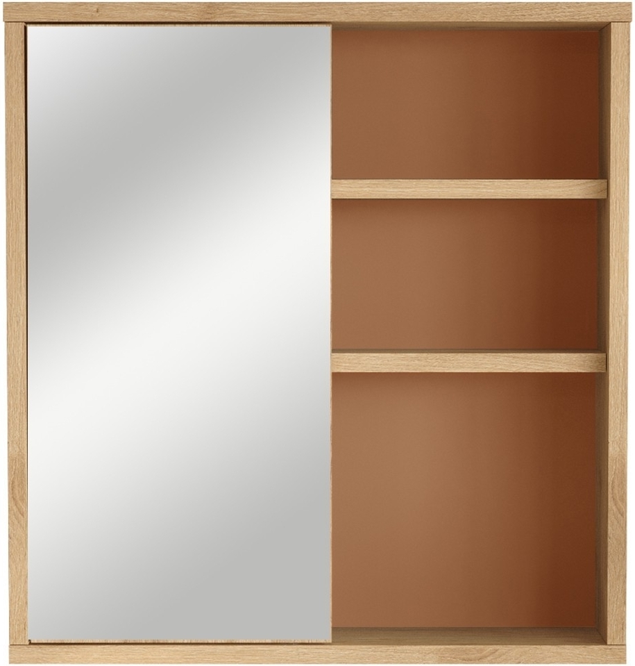 Nova Badezimmerschrank - Ziegelrot/Eiche Nova Badezimmerschrank - Ziegelrot/Eiche