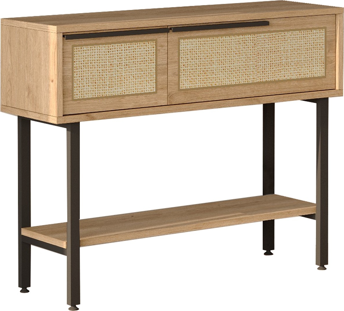 Ocean Flurtisch mit Spiegel - Walnuss/Eiche Ocean Flurtisch mit Spiegel - Walnuss/Eiche