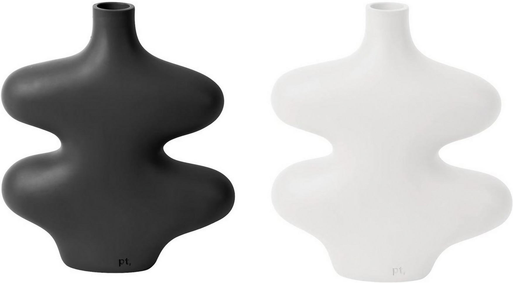 Arbo-Vasen - Wei�/Schwarz