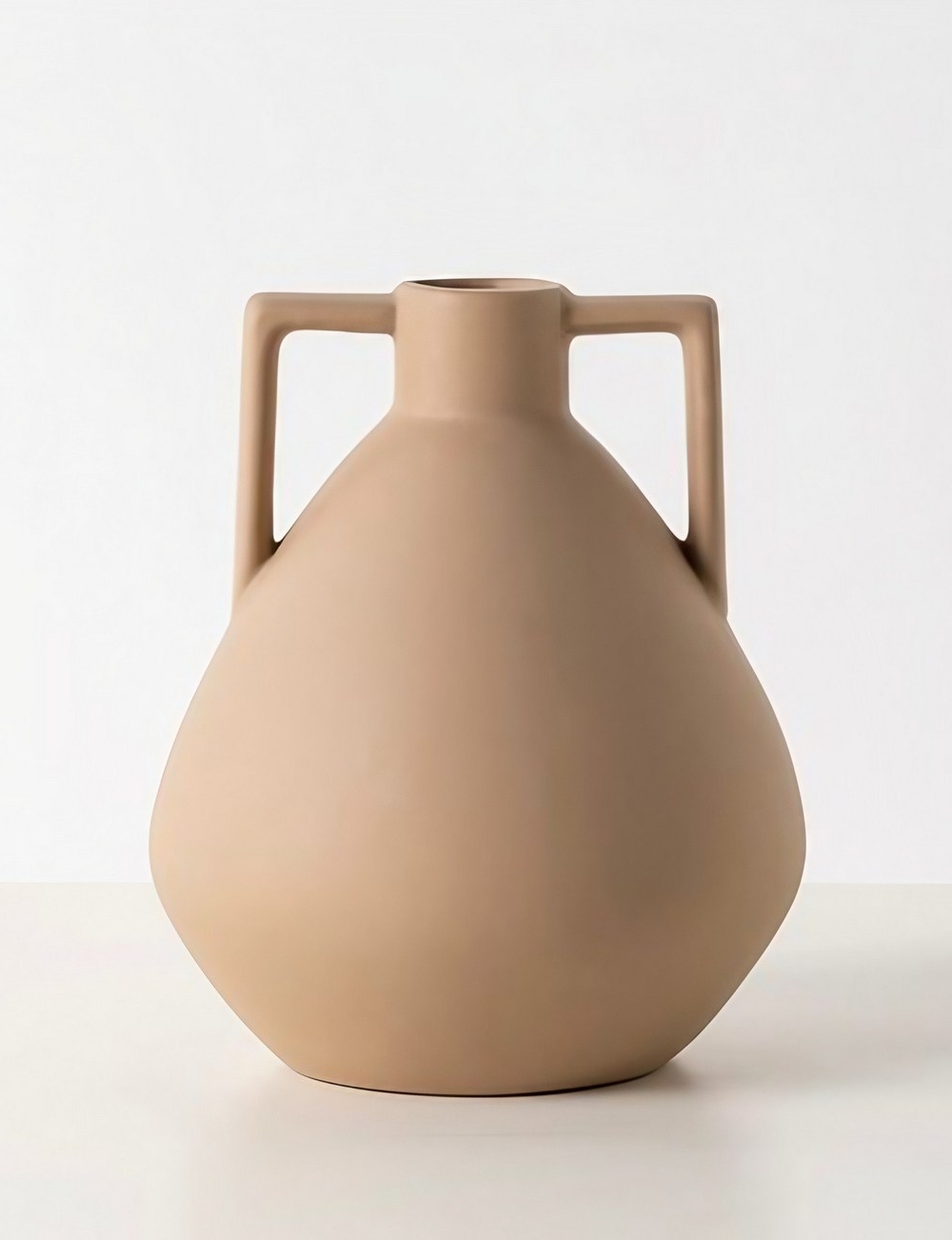 Furniervase - Hellbraun