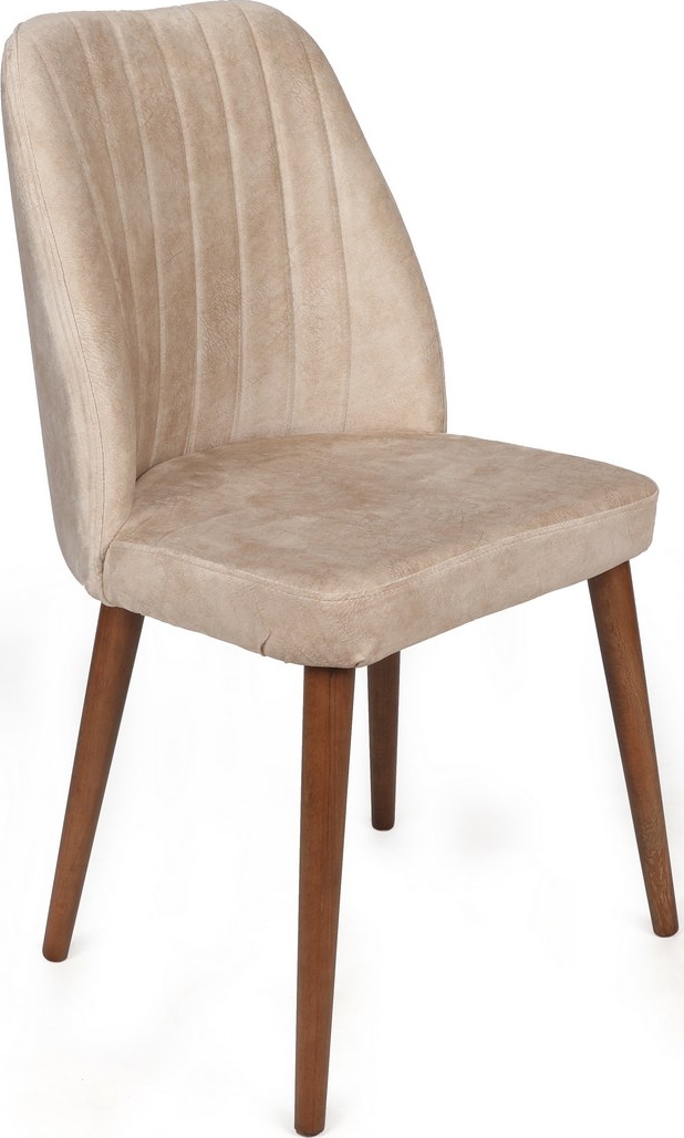 Alfred Esszimmerstuhl-Set - Creme/Walnuss