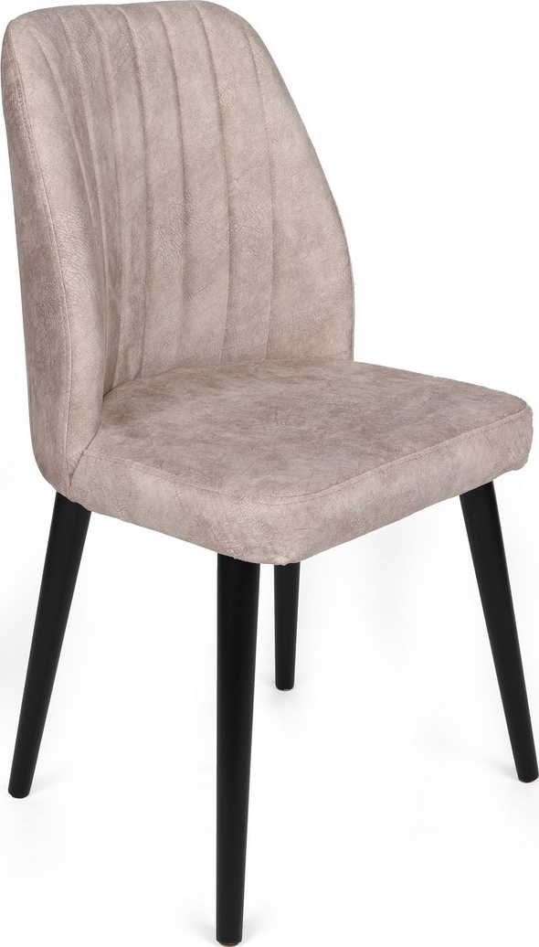 Alfred Esszimmerstuhl-Set - Nerz/Schwarz